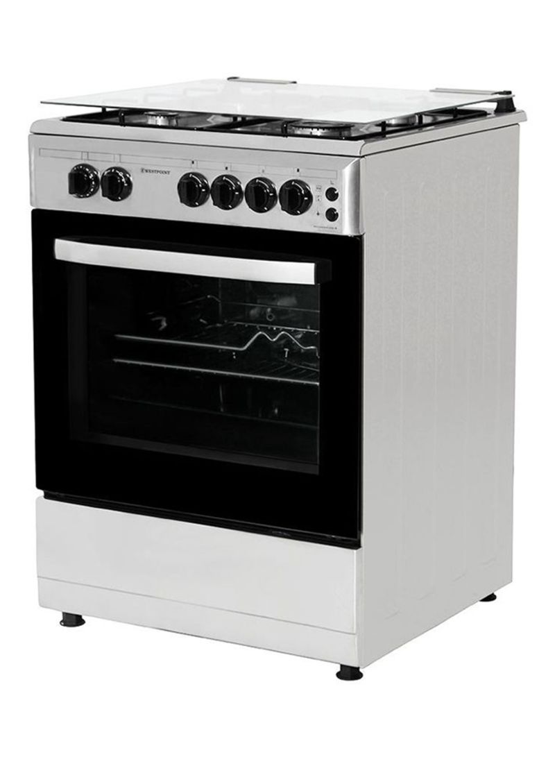 Electric Oven 64L With 4 Burner Gas Cooker WCLM-6640G6IG Silver